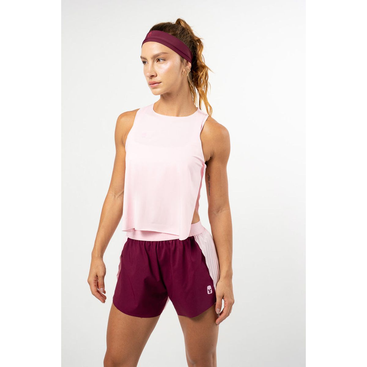 NO RULES - Esqueleto Pleat Tank Top Bubble Gum