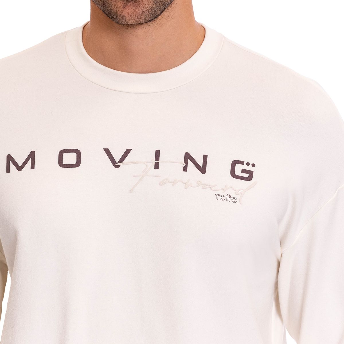 TOTTO - Buzo Sudadera Shabaout Blanco Para Hombre Totto