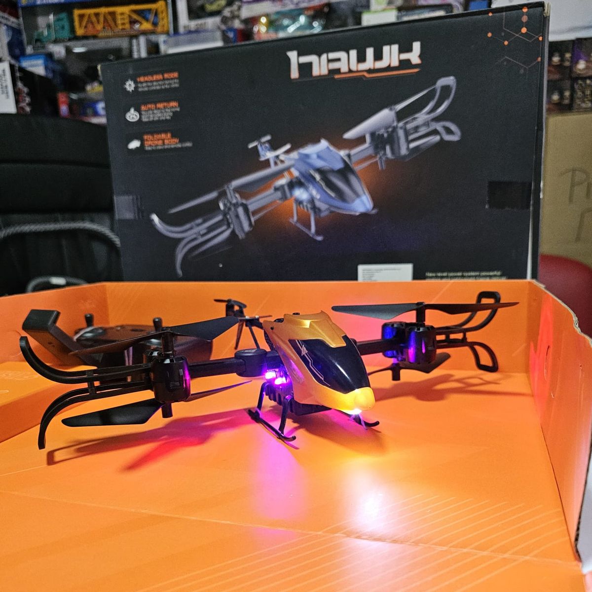 GENERICO - Dron helicóptero Halcón Infantil Control Remoto Juguete Niño Niña