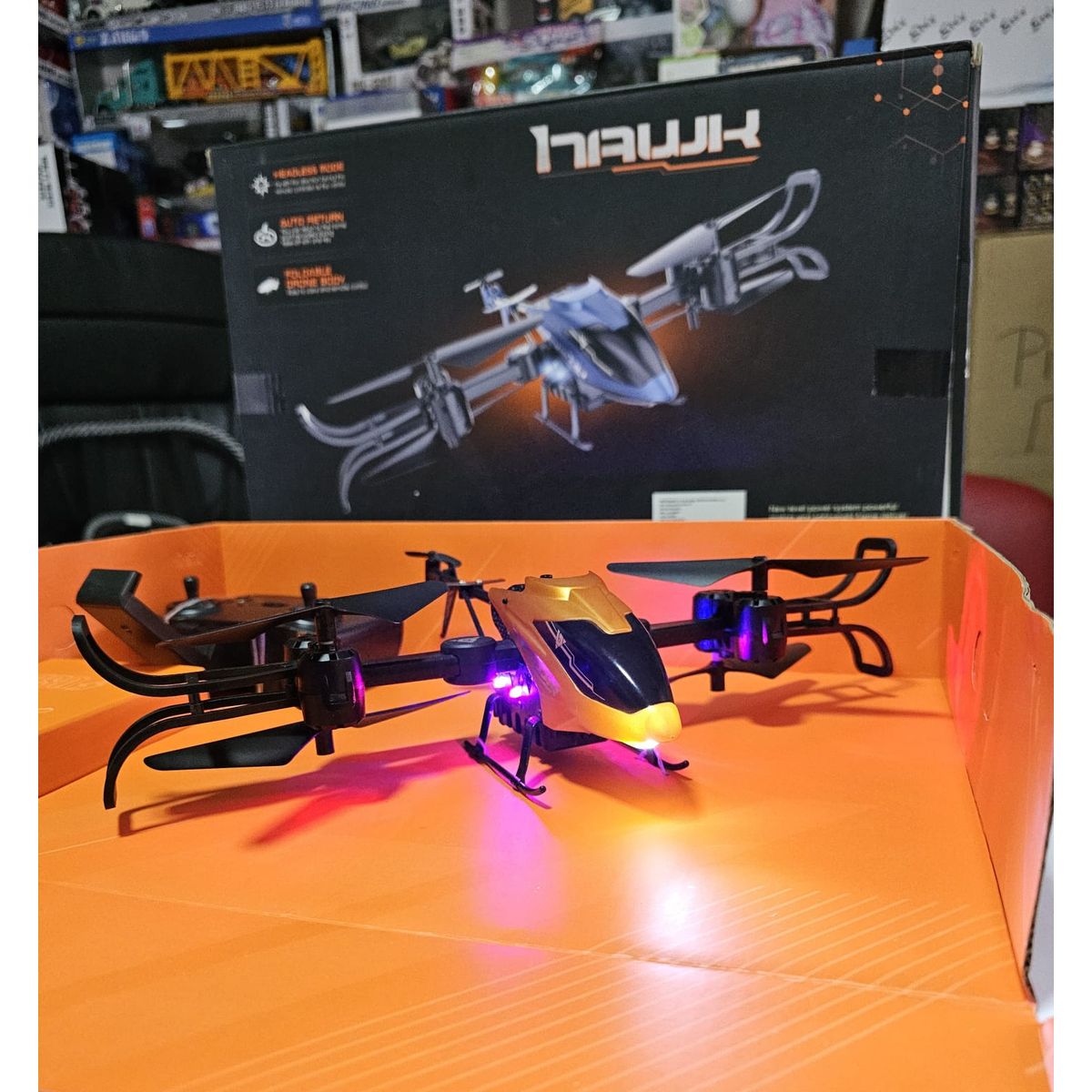 GENERICO - Dron helicóptero Halcón Infantil Control Remoto Juguete Niño Niña