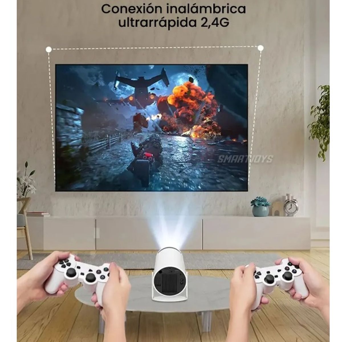 CHINA GLAZE - Proyector Inteligente Con Miles De Juegos Incluidos Para Diversión En Casa