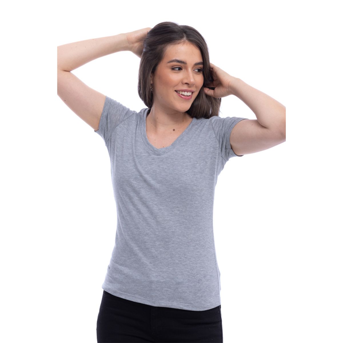 BOCARED - Blusa dama Atenea manga corta gris