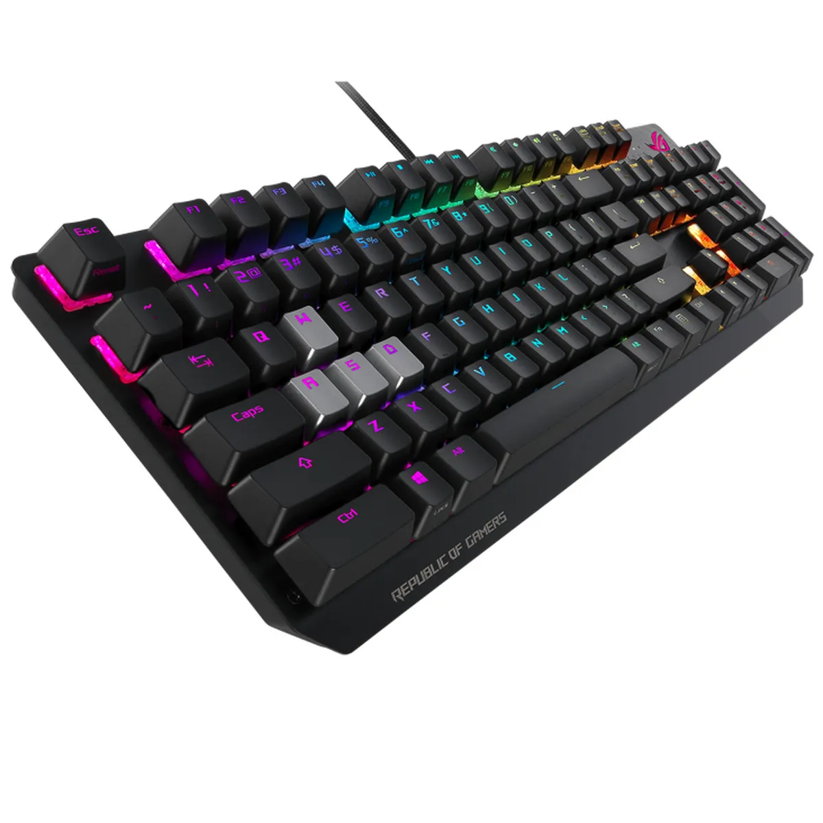 ASUS - Teclado XA05 ROG STRIX SCOPE RGB Construcción Duradera con Iluminación Personalizable