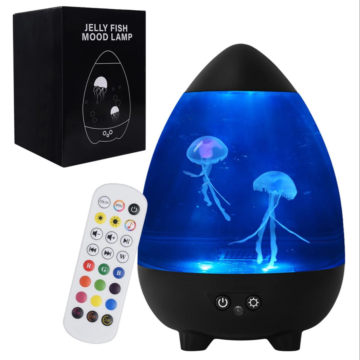 DECOR - REGALO PERFECTO LAMPARA CON MEDUSAS EN MOVIMIENTO Y SONIDOS