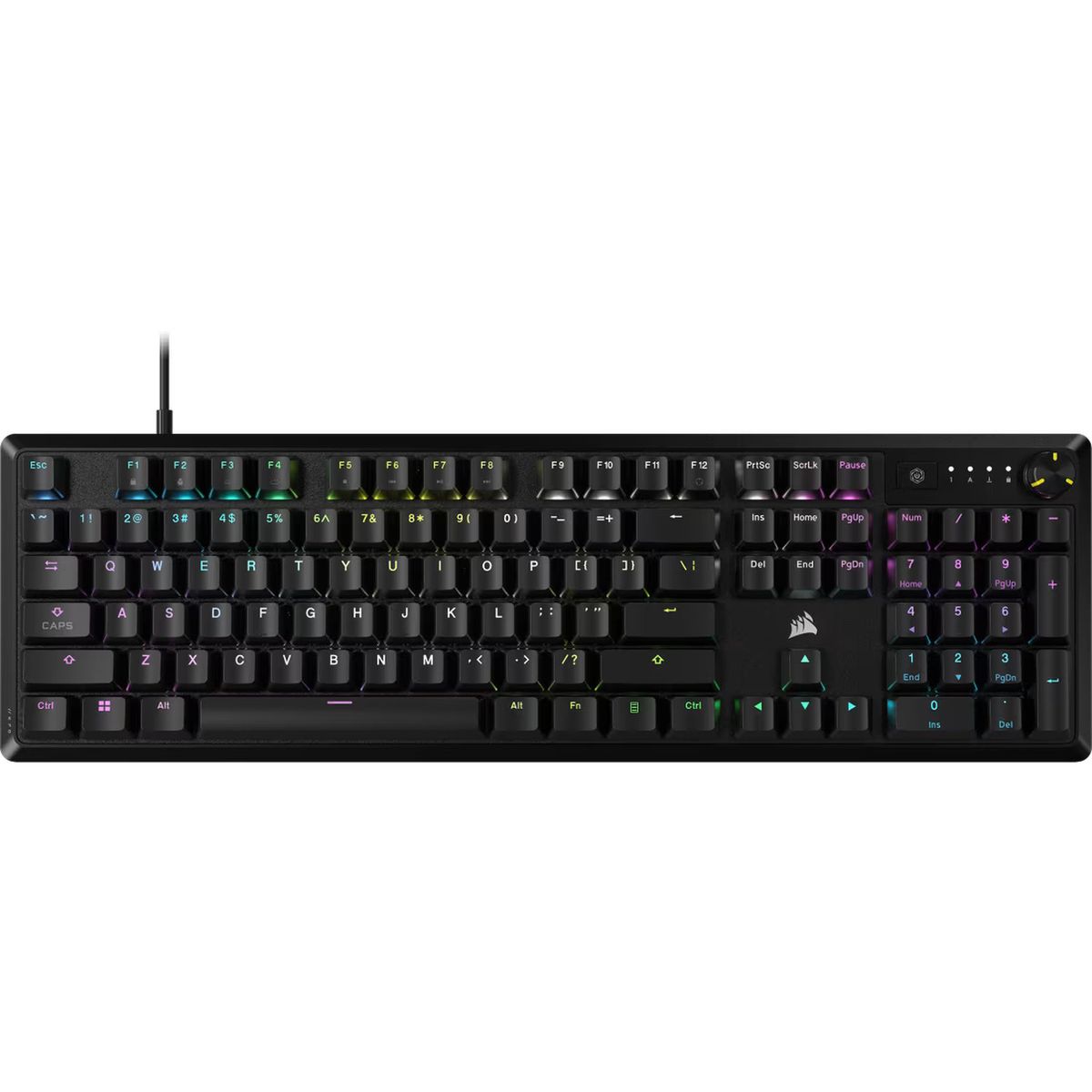 CORSAIR - Teclado K70 CORE MECANICO Corsair Respuesta Rápida y Teclas Suaves