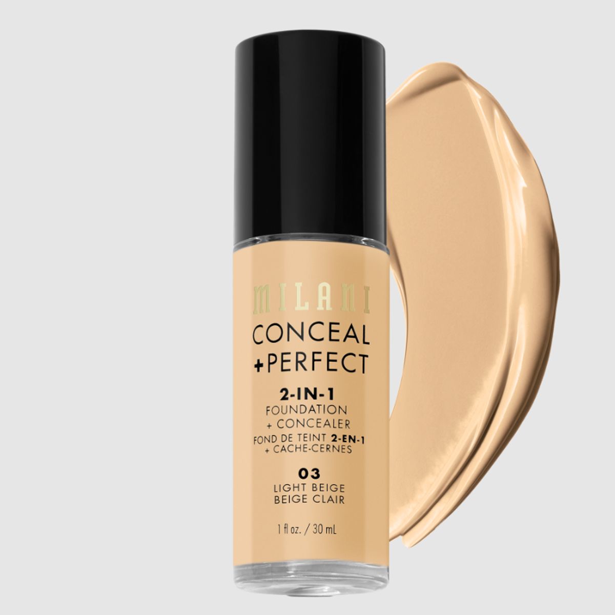 MILANI COSMETICS - MILANI CONCEAL+PERFECT 2-EN-1 03 LIGHT BEIGE