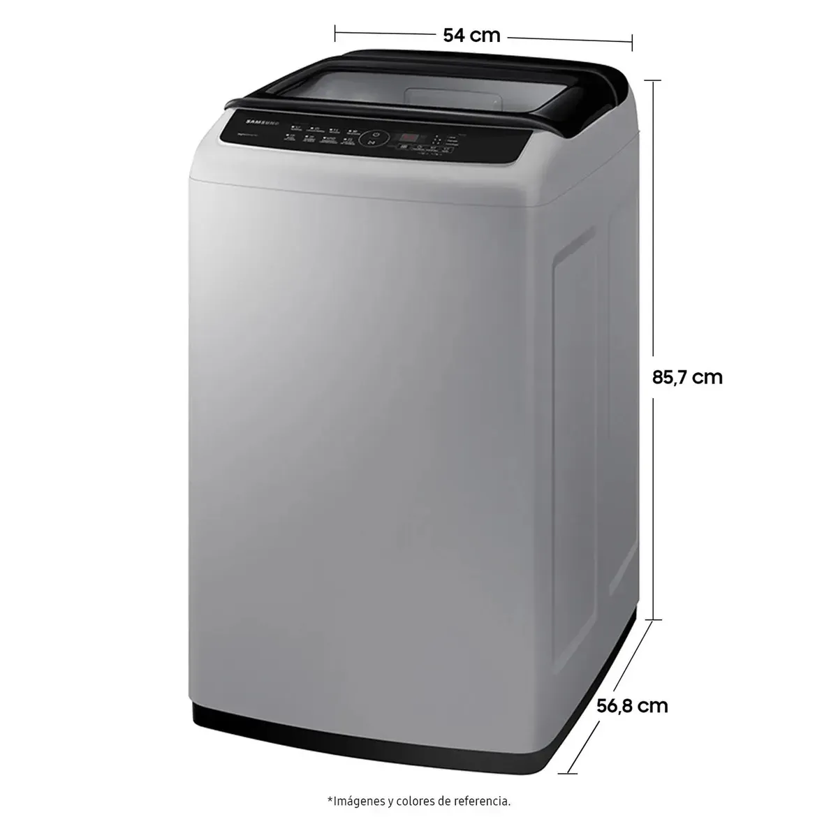 SAMSUNG - Lavadora SAMSUNG Carga Superior 9 Kilos WA90CG4240BYCO Gris