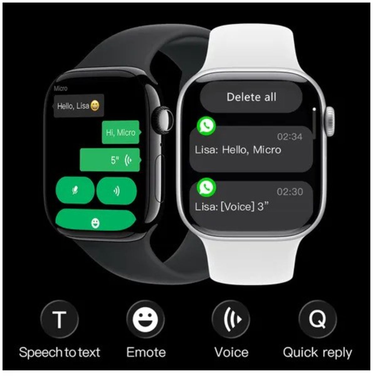 MICROWEAR - Reloj Inteligente Para Hombre 1GB gps 46mm Reloj Smartwatch