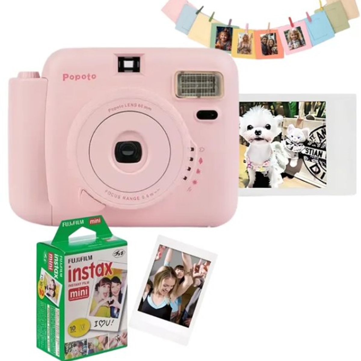 AMERICAN GENERICS - Cámara Instantánea Pototo a Color + Cartucho de 20 Hojas