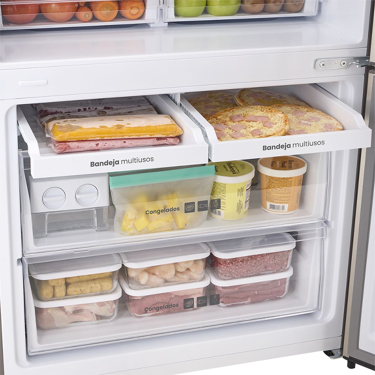 HACEB - Nevera Haceb Bottom Mount 543 Litros con Dispensador de Agua Inox