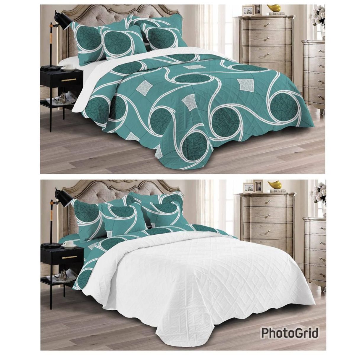 ELEGANT - Edredón Doble Faz para Cama Doble de 1.40 m