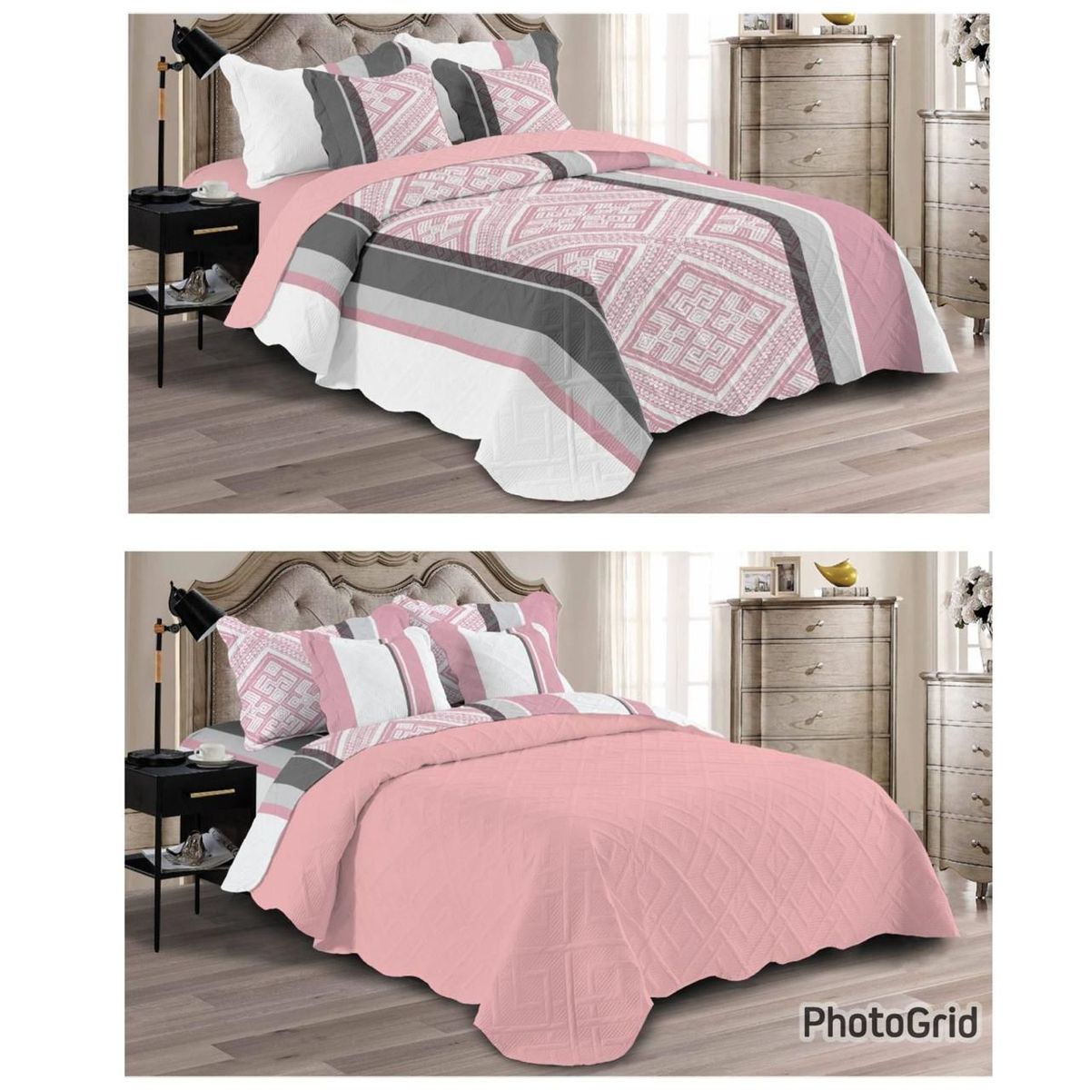 ELEGANT - Edredón Doble Faz para Cama Doble de 1.40 m