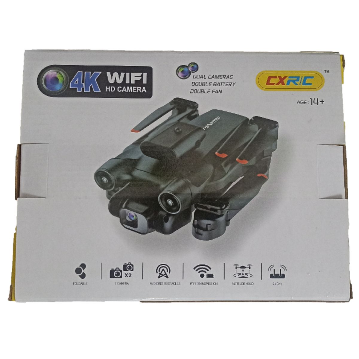 GENERICO - Drone CX 4K WiFi con Cámara Dual y Diseño Plegable