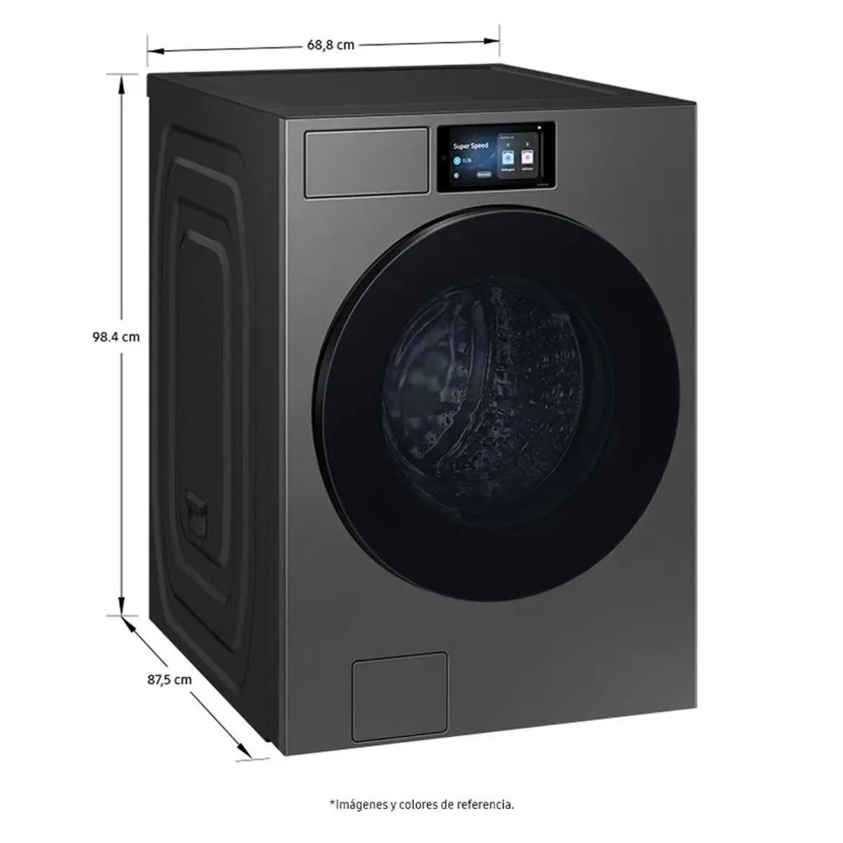 SAMSUNG - Lavadora Samsung 26 kg Ai Wash Wifi Carga Frontal WF90F26ADSCO