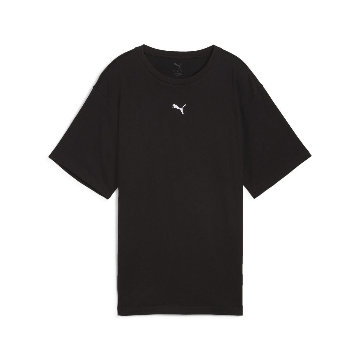PUMA - Camisa Deportiva Puma Original Ess Logo Relaxed Negro Mujer