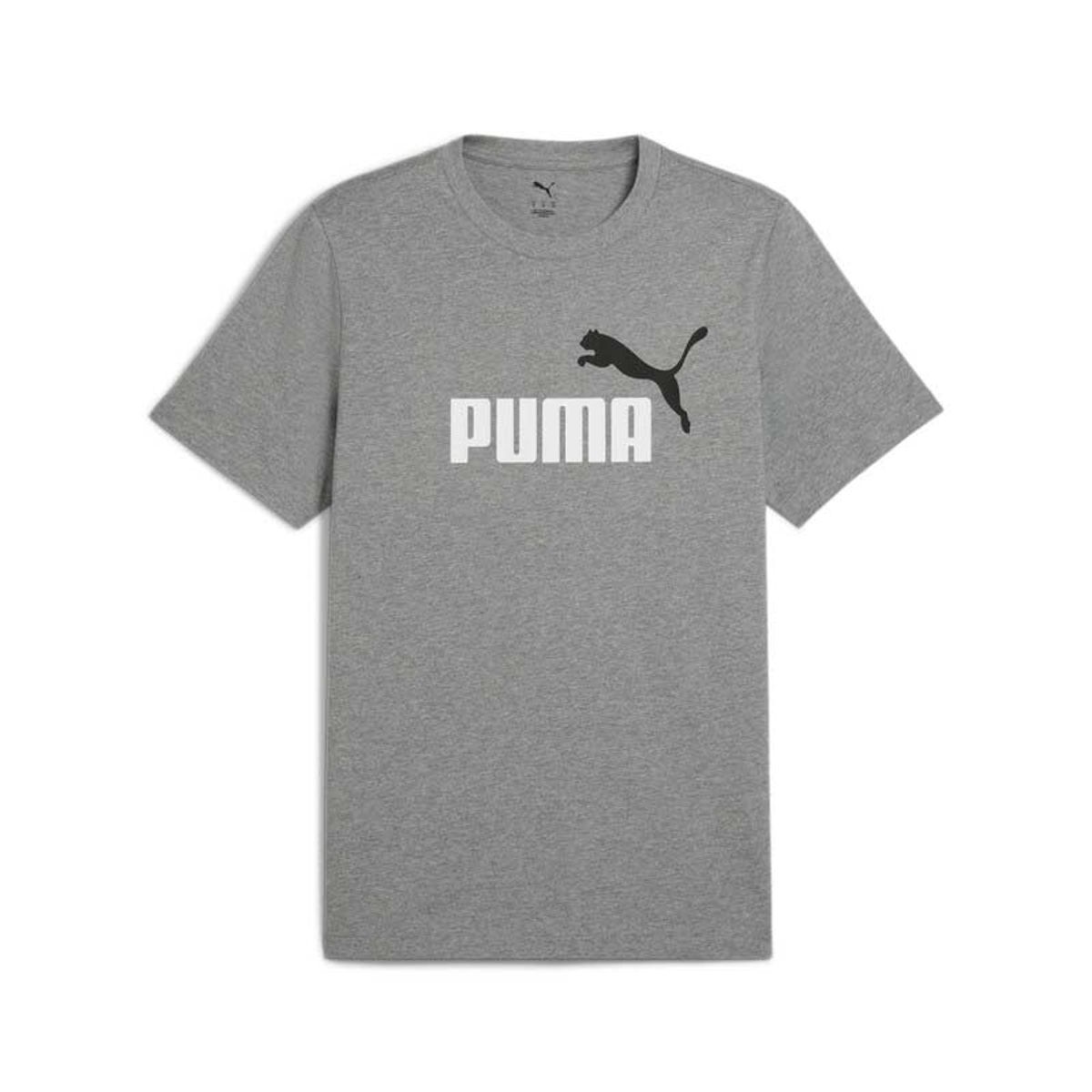 PUMA - Camisa Deportiva Puma Ess 2 Color No 1 Logo Gris Hombre