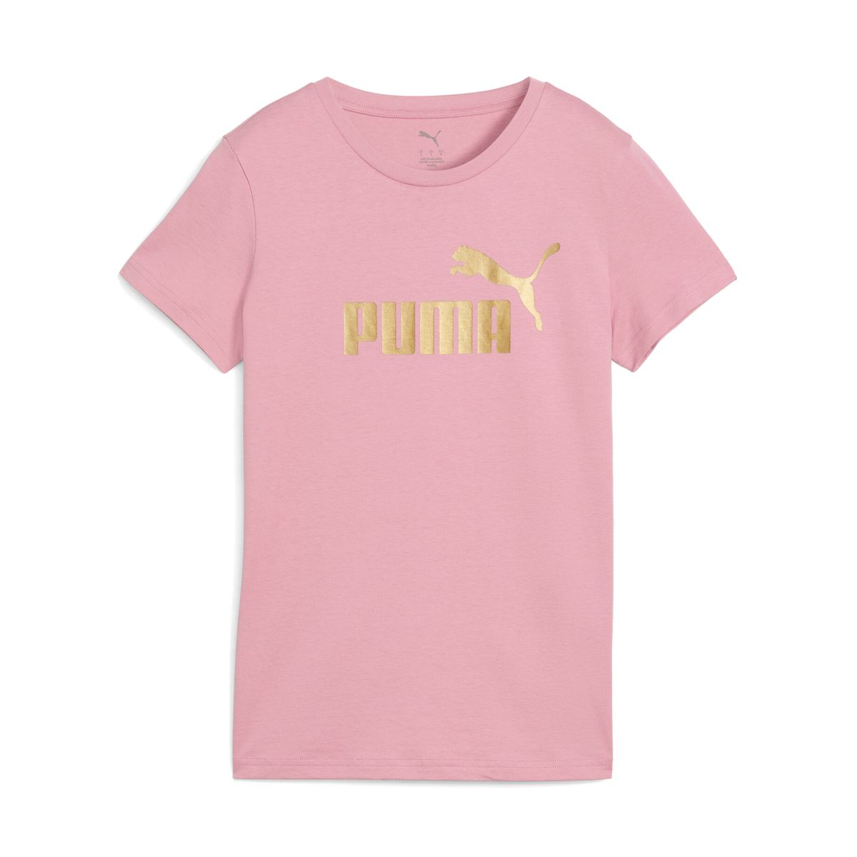 PUMA - Camisa Deportiva Puma Ess Metallic No 1 Logo Rosa Para Mujer
