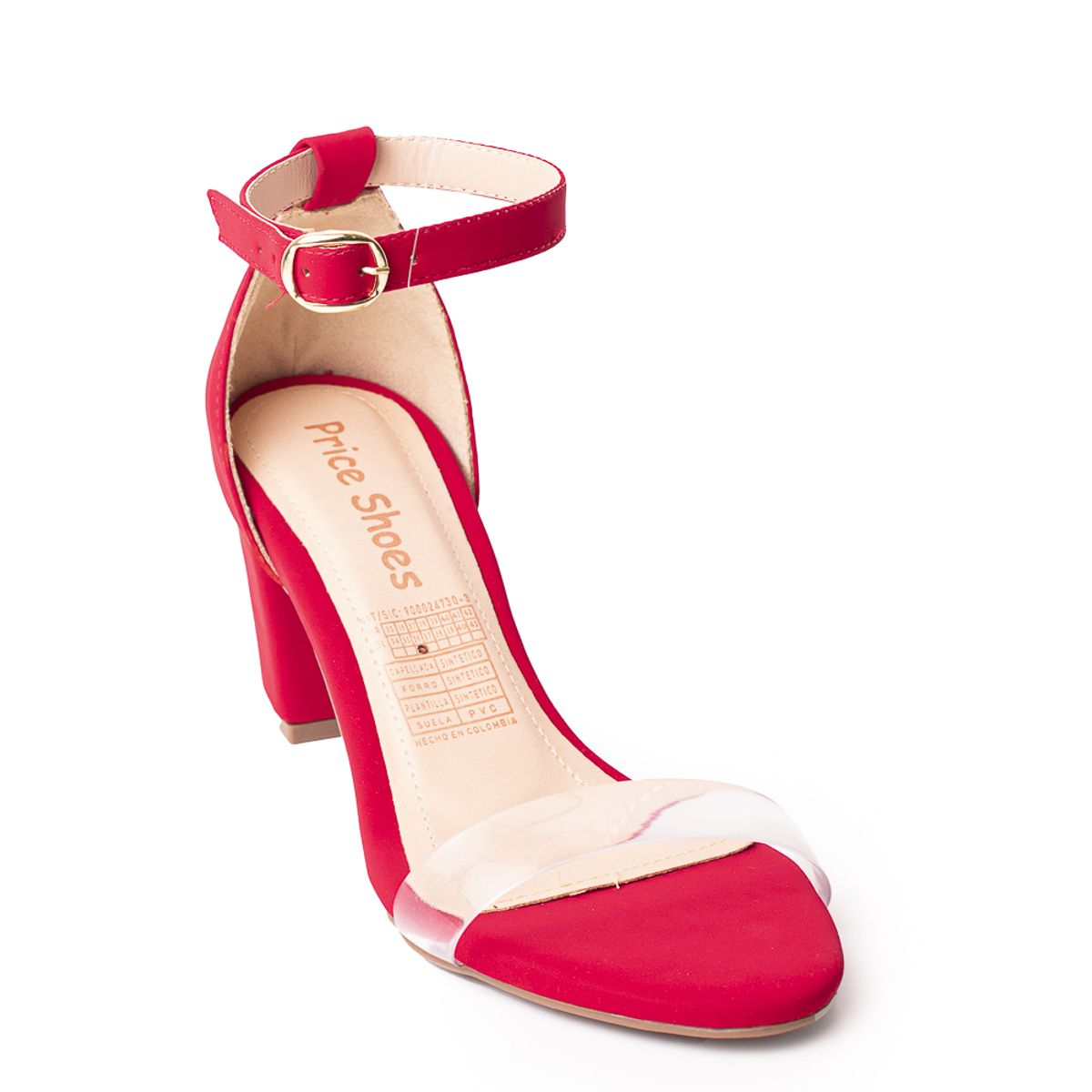 PRICE SHOES - Price Shoes Tacones Moda para Mujer 952J-02ROJO