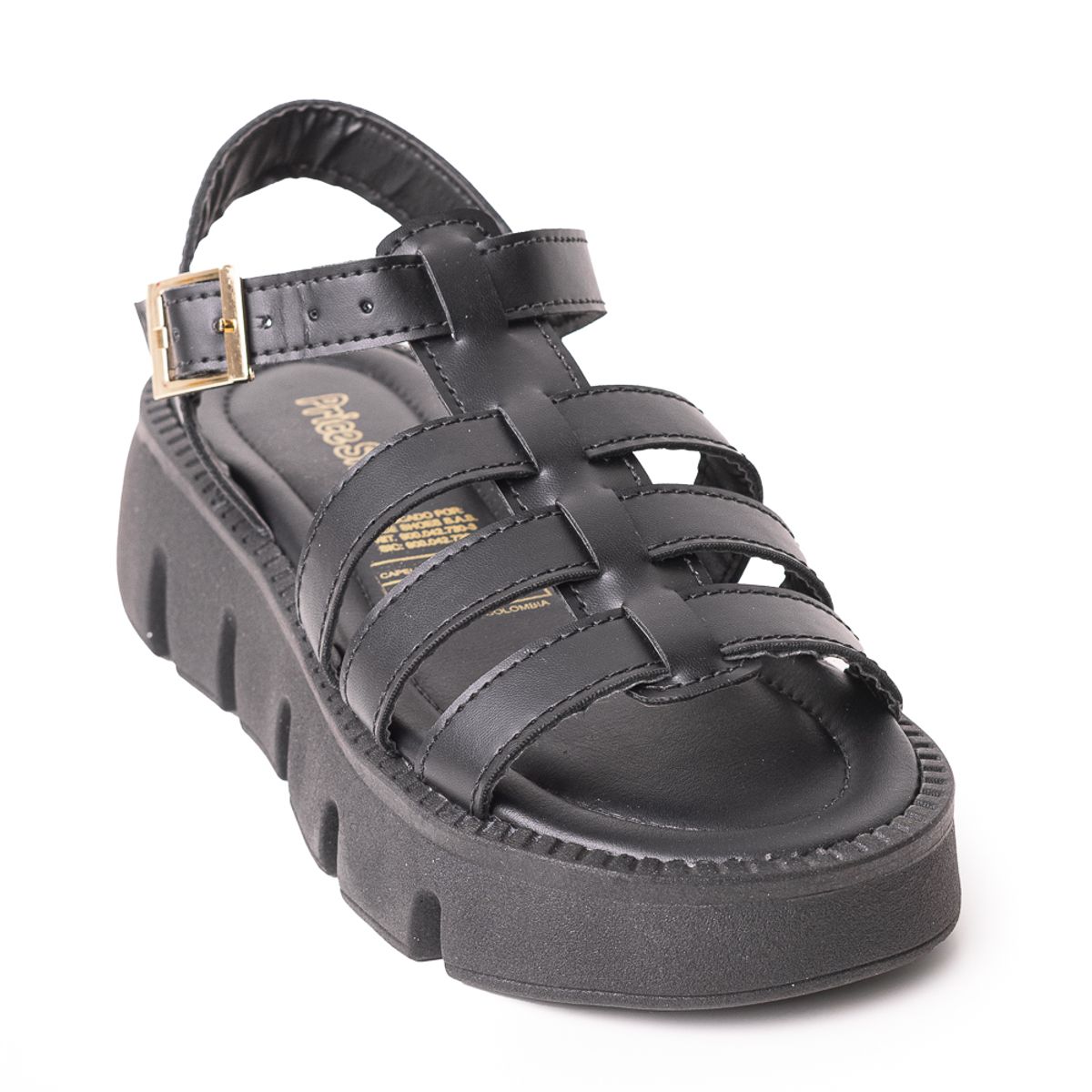PRICE SHOES - Price Shoes Sandalias Confort para Mujer 962DNV04NEGRO