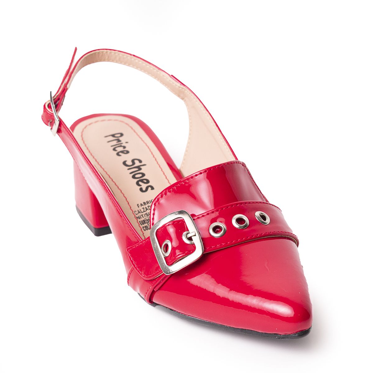 PRICE SHOES - Price Shoes Tacon Bajo para Mujer 9721221ROJO