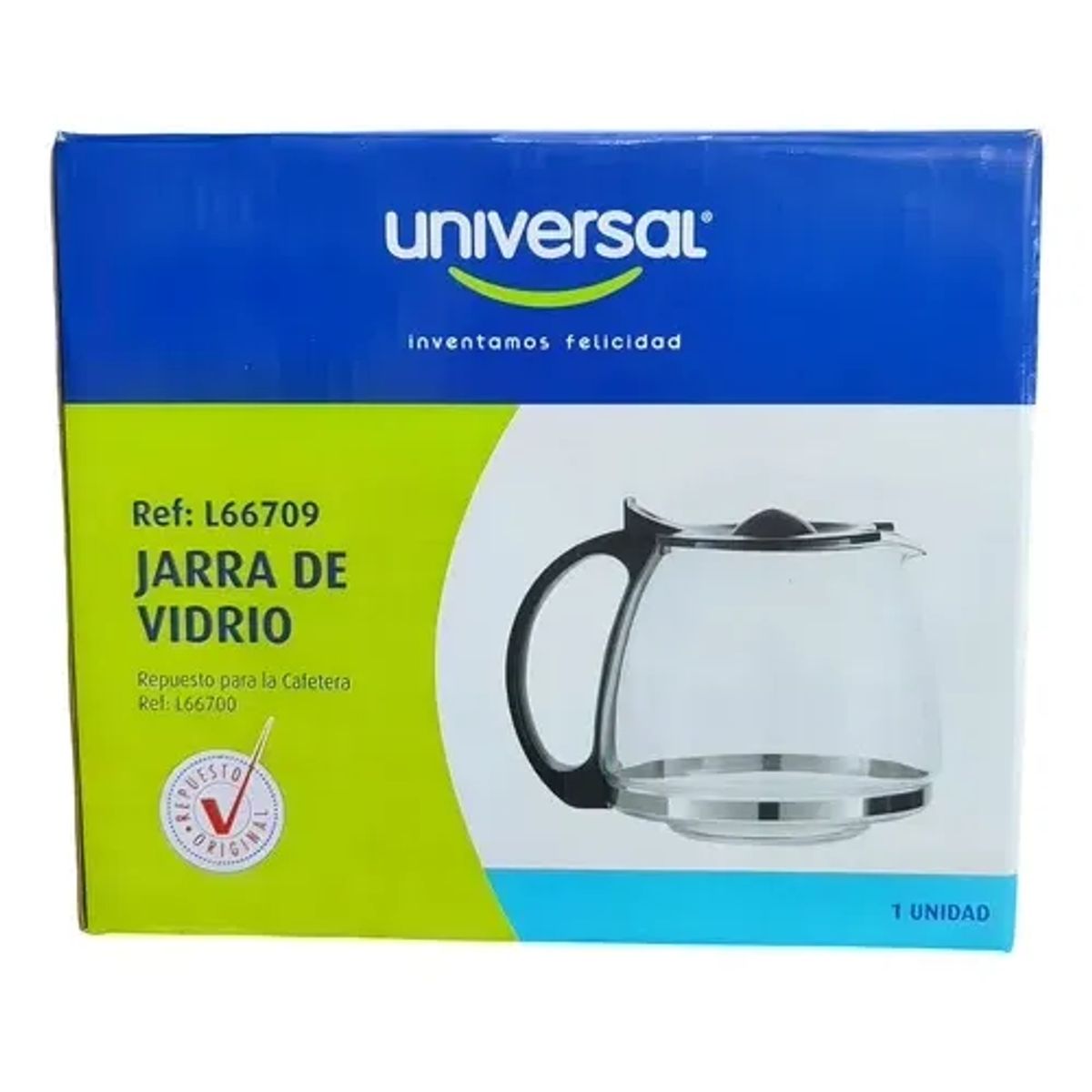 UNIVERSAL - Jarra  Cafetera Universal 10-12 Tazas Nueva Original L66700-L66709