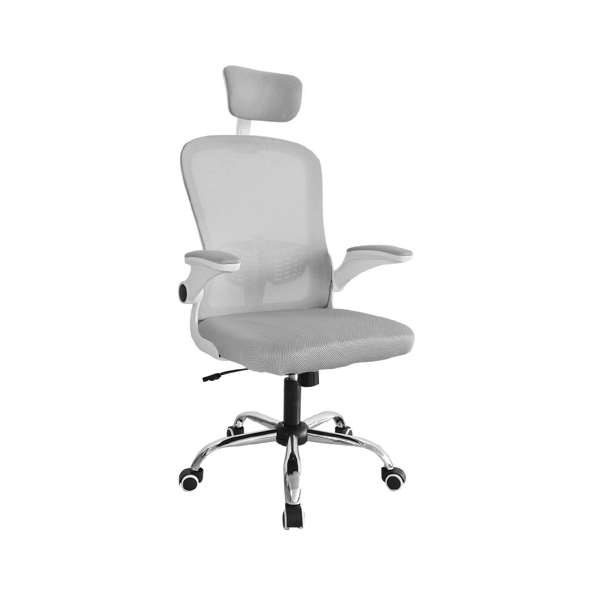 BONNO - Silla De Escritorio Evok Con Cabecero Gris Bonno