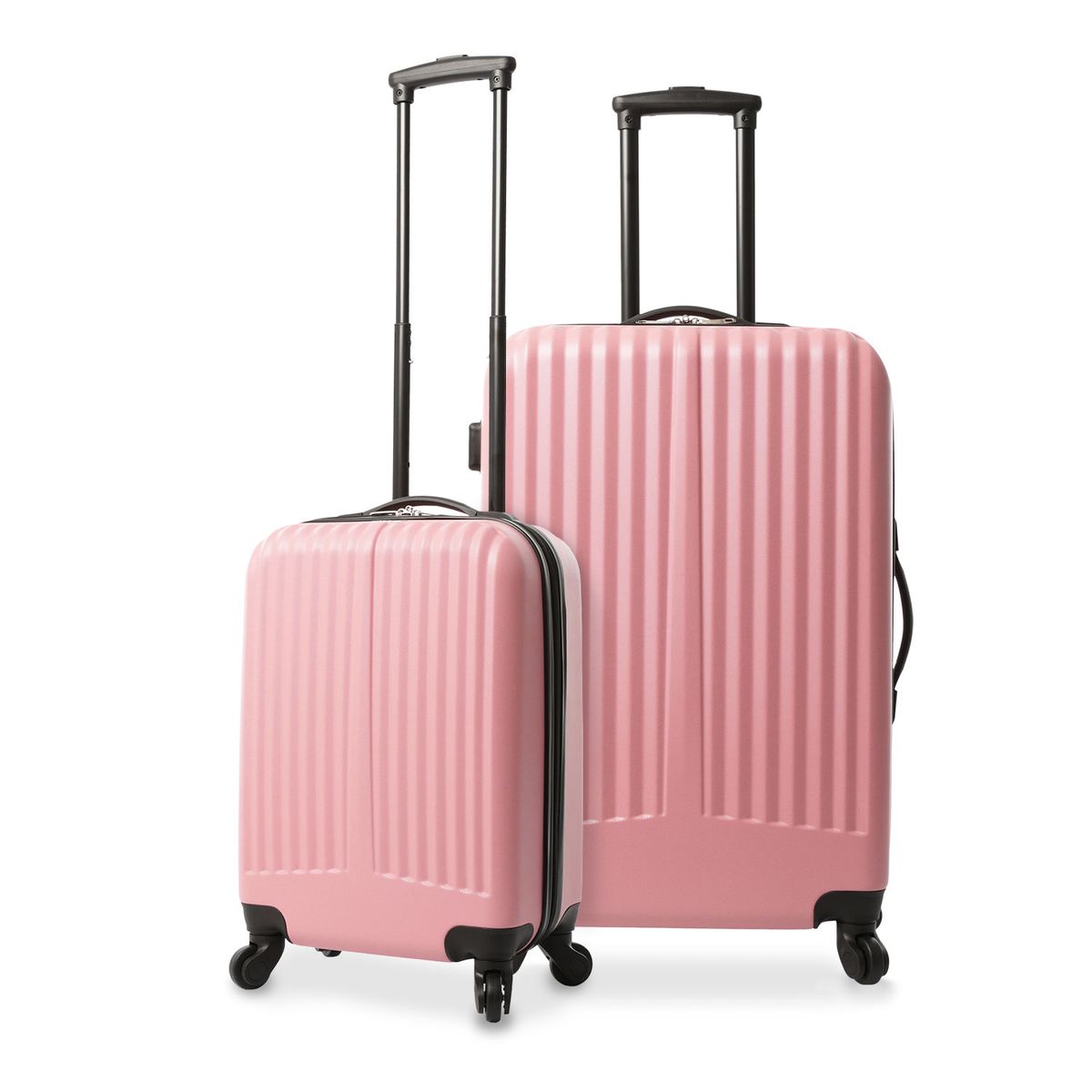 TOTTO - Set Maletas de Viaje X2 Rocka By Totto 10Kg +Mediana Rosadas