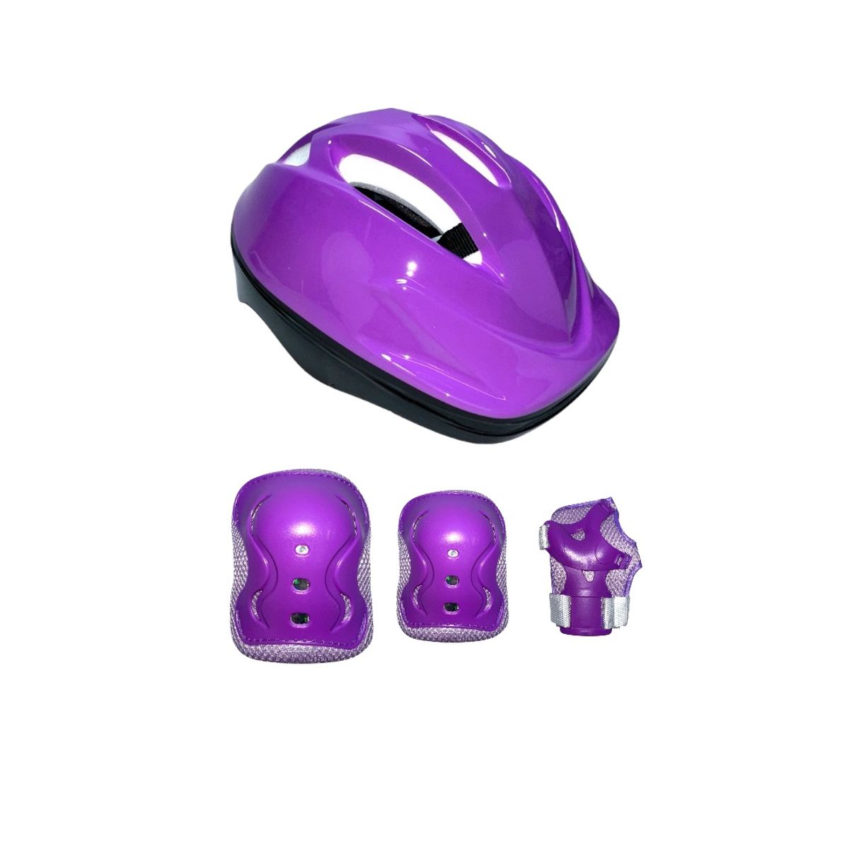 BLADERUNNER - Patines En Linea Semiprofesionales Kit Blades Con Protecciones Morado XS 27 Ajustables a 30