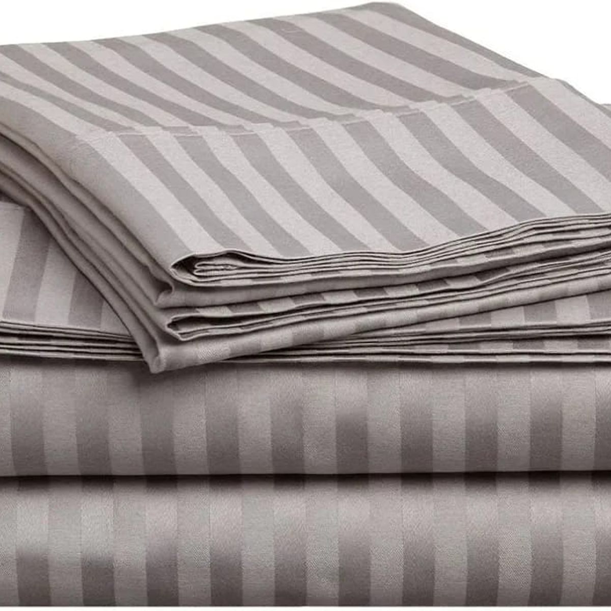 GENERICO - Juego de Sábanas Unicolor Color Gris