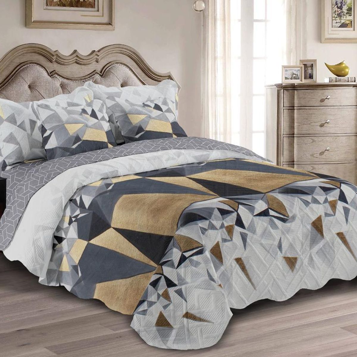 ELEGANT - Edredón Doble Faz para Cama King de 2x2 m