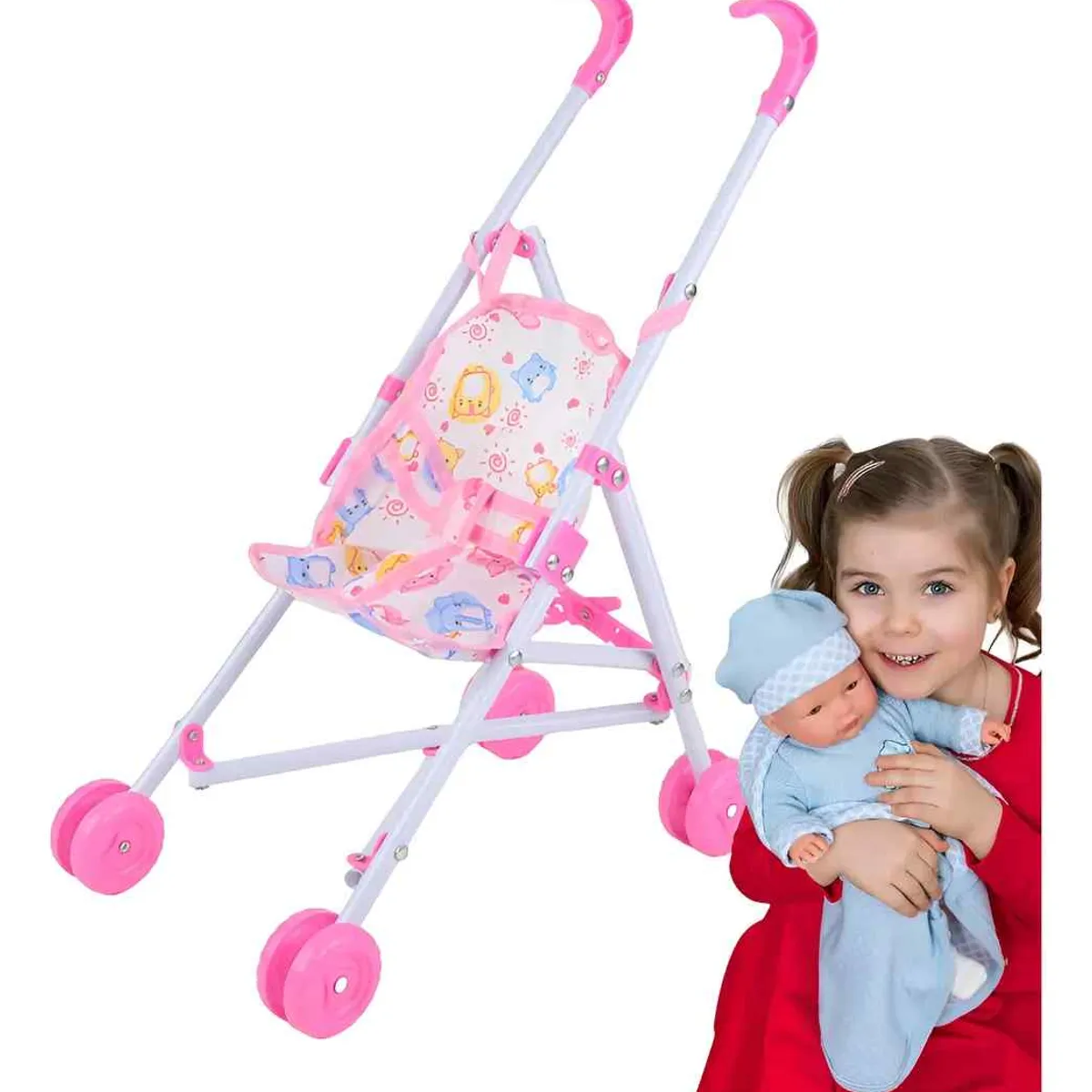 GENERICO - Coche Sombrilla Muñecas Bebés Juguete Paraguas