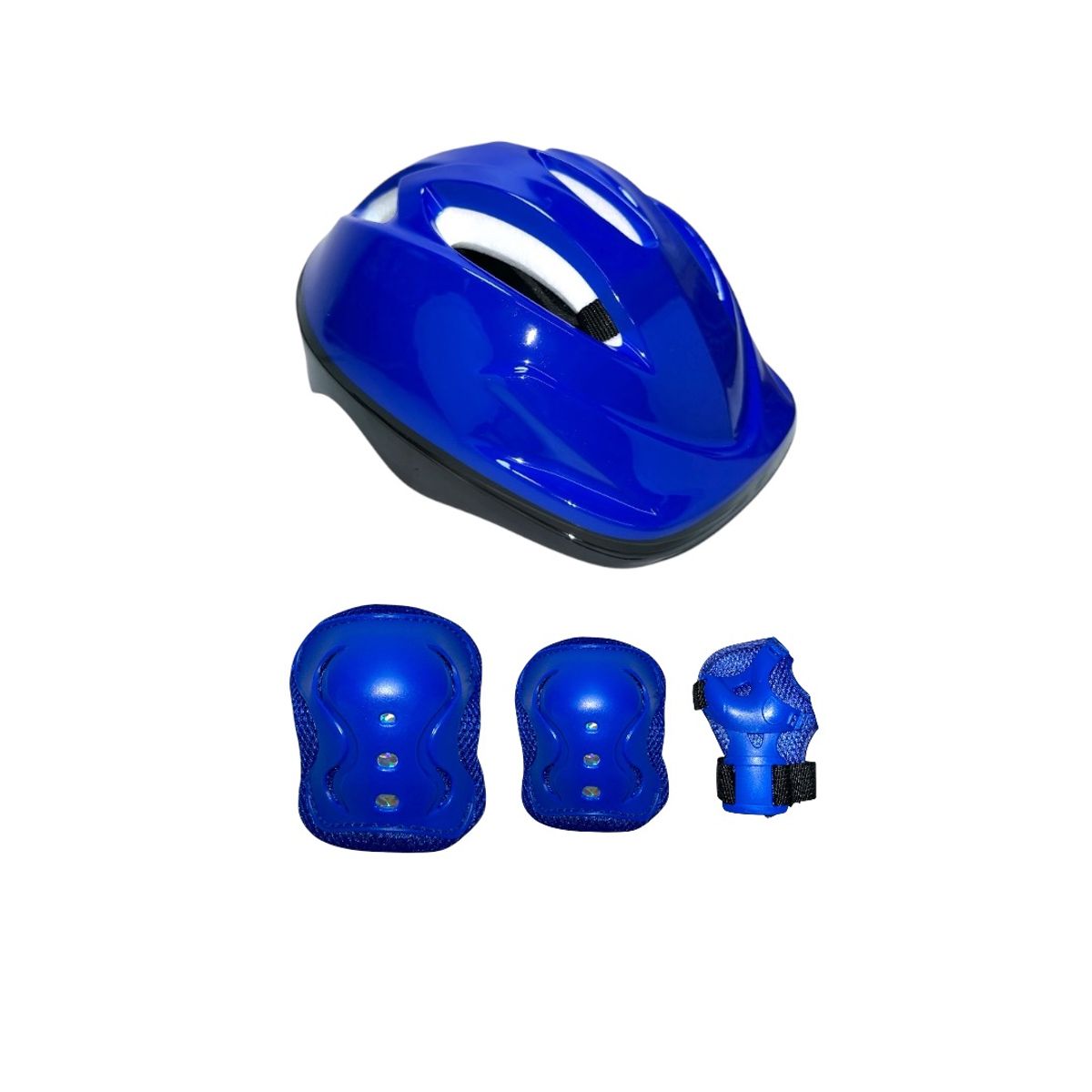 BLADERUNNER - Patines En Linea Semiprofesionales Kit Blades Con Protecciones Azul S 31 Ajustables a 34