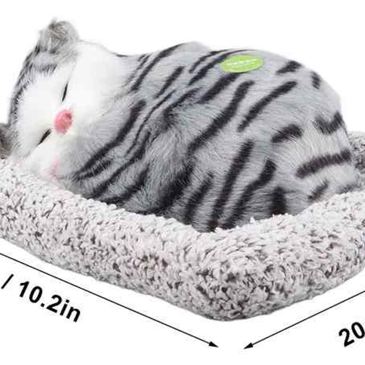 GENERICO - Peluche Gato Mascota Real Con Sonido Ronca Y Respira