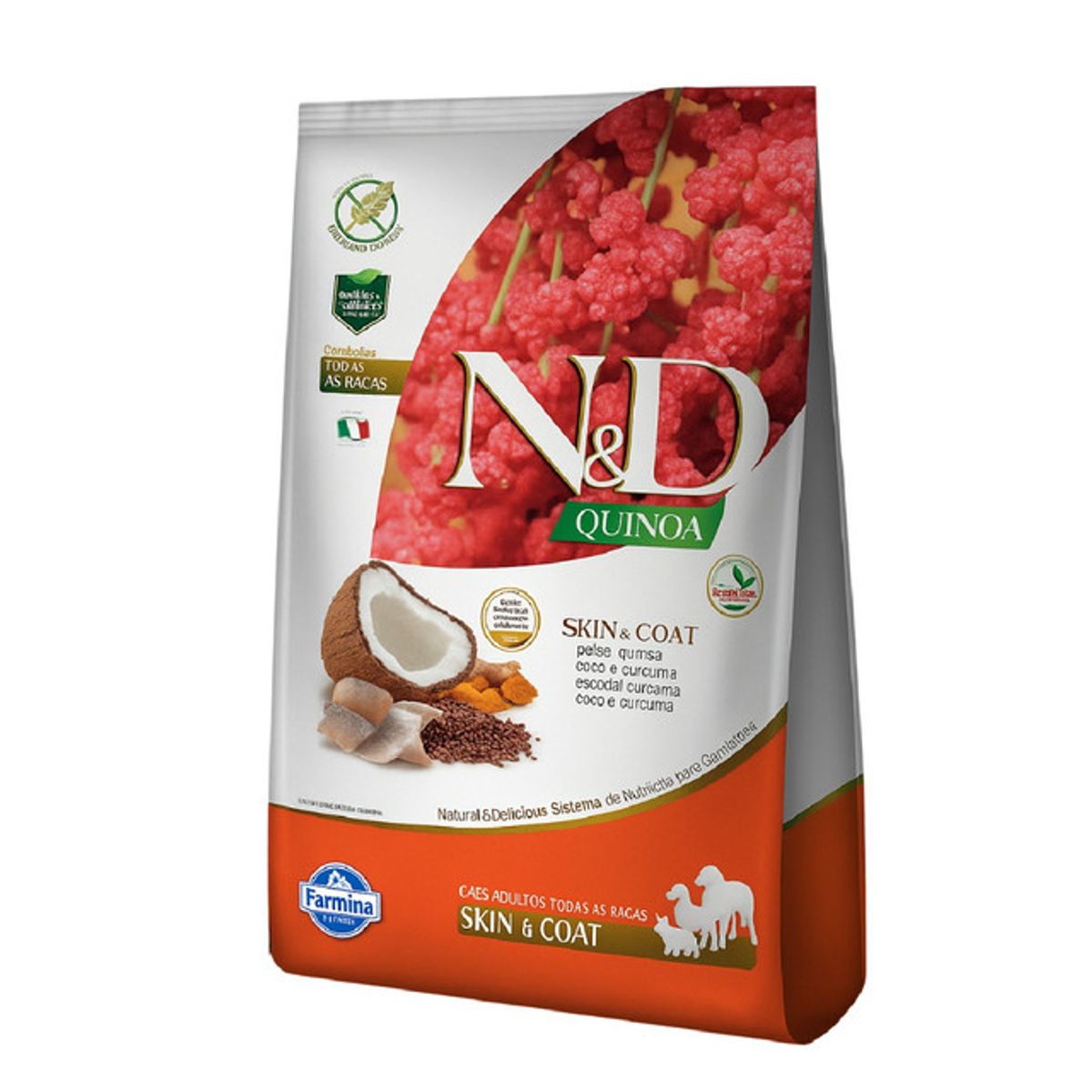 PET SPA - Alimento Para Para Perro N&D Quinoa Adulto Piel & Pelaje Pescado 10,1 Kg