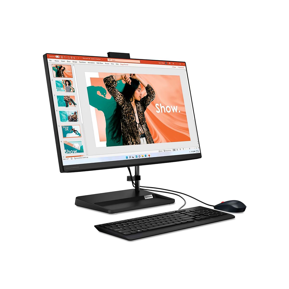 LENOVO - Aio Lenovo IdeaCentre AIO 3 24ALC6 - 23,8' FHD - AMD R7-7730U - 8GB RAM 512GB SSD - Negro