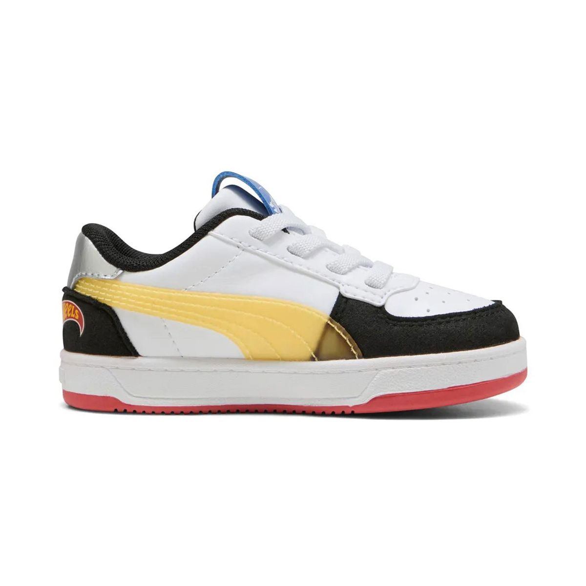 PUMA - Tenis Deportivo Puma Original Caven 2 Hot Wheel Blanco Niños