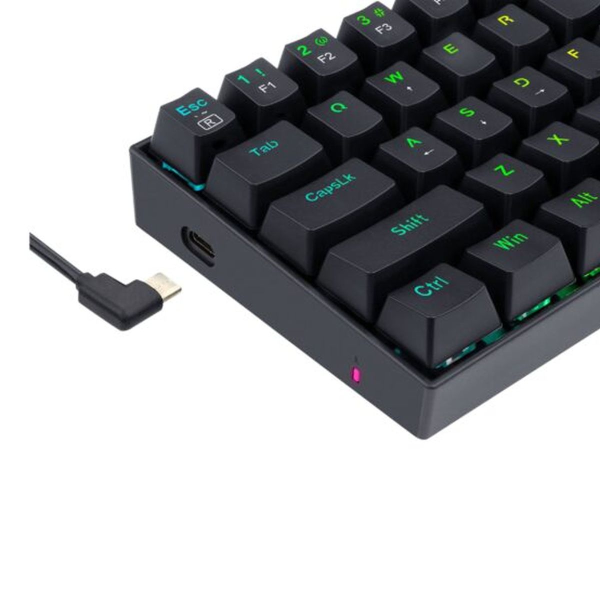 REDRAGON - Teclado REDRAGON K630 RGB DRAGONBORN Switch Red de Construcción Sólida y Activación Suave