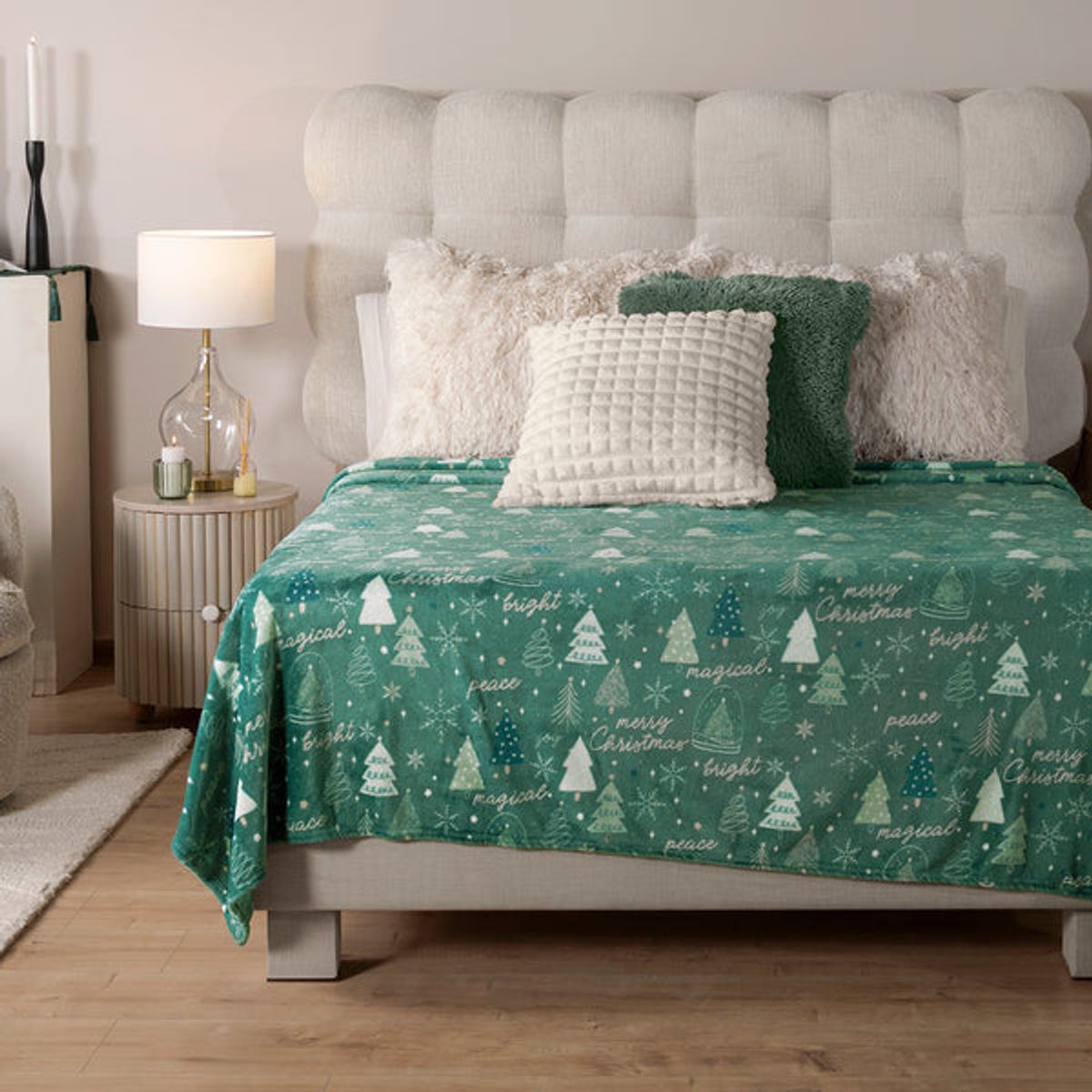VIANNEY - Cobija Ligero Christmas Tree Ultra Suave
