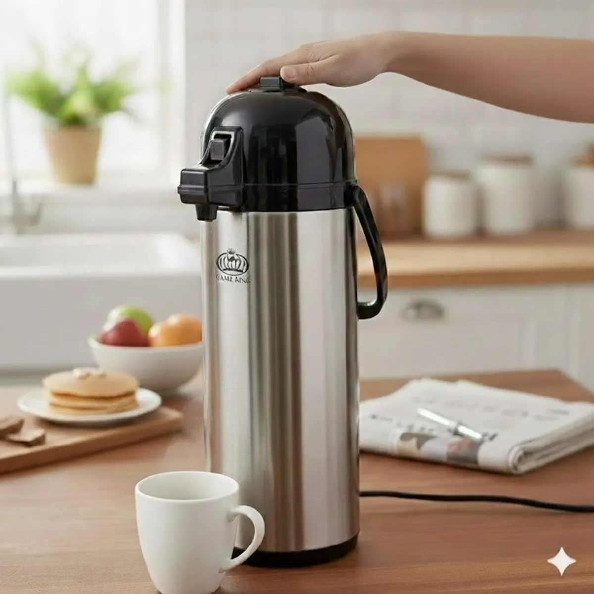 CAMEL - Termo Bomba Camel King en Acero Inoxidable de 1.9 Litros 8562S