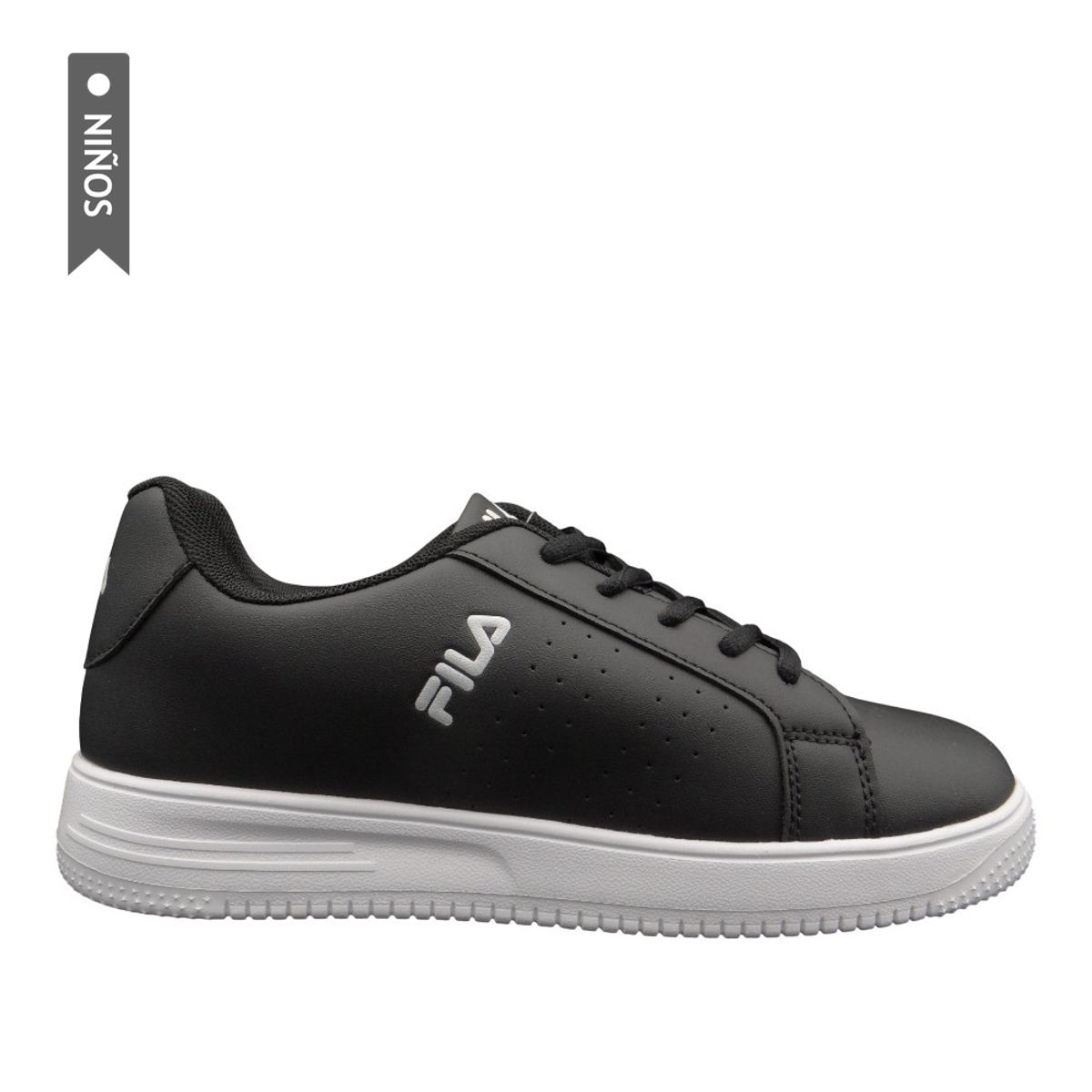 FILA - Tenis Fila Jr Miwi Niño-Negro