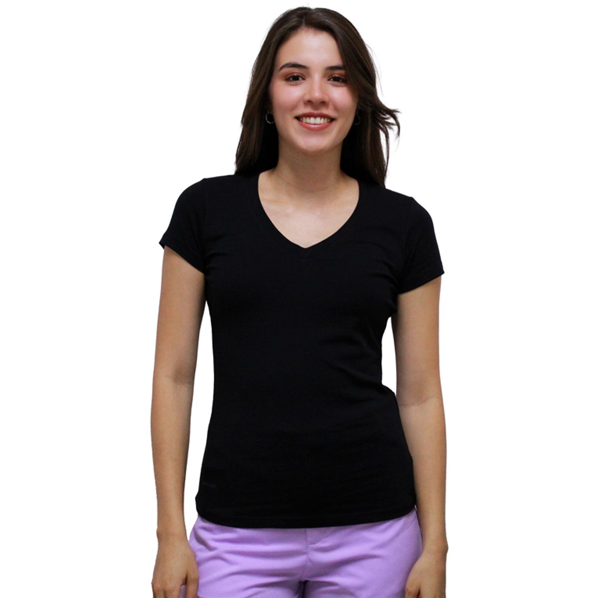 BOCARED - Blusa dama Atenea manga corta negro