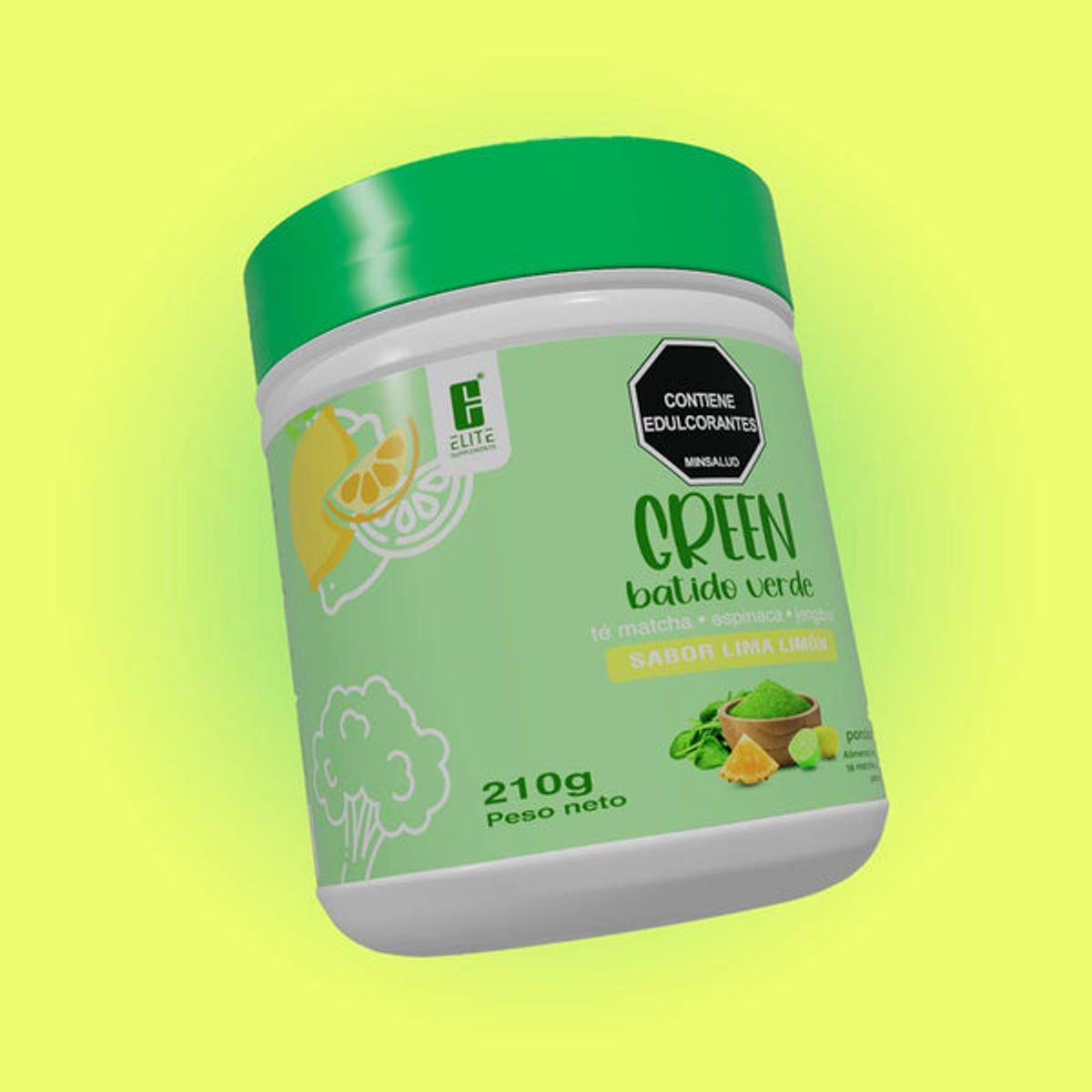 ELITE SUPPLEMENTS - GREEN BATIDO VERDE LIMA LIMÓN