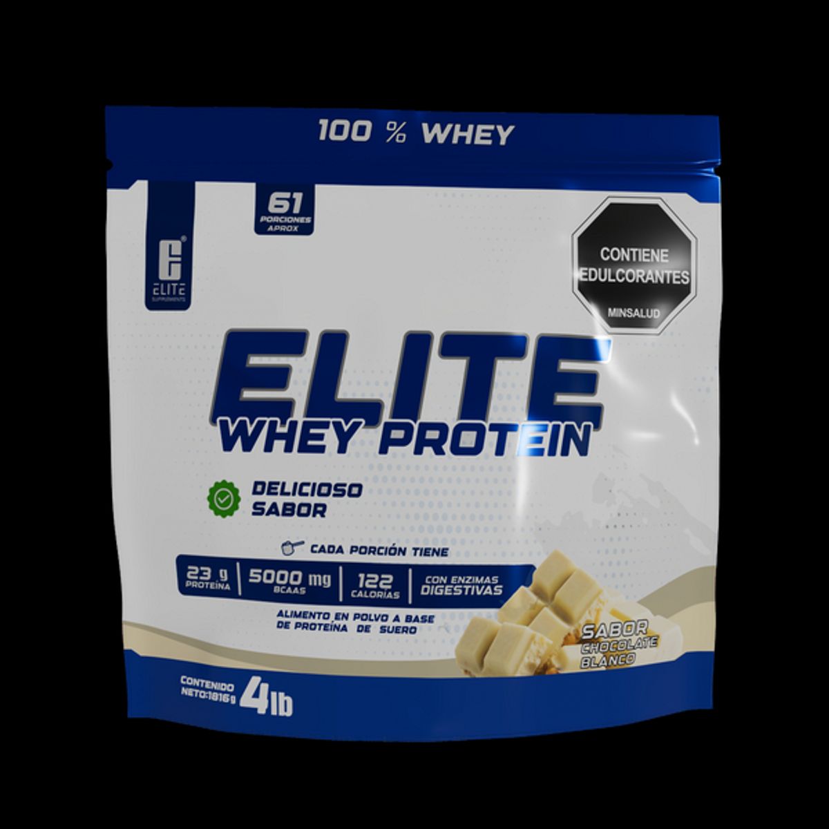 ELITE SUPPLEMENTS - ELITE WHEY PROTEIN CHOCOLATE BLANCO 4LB