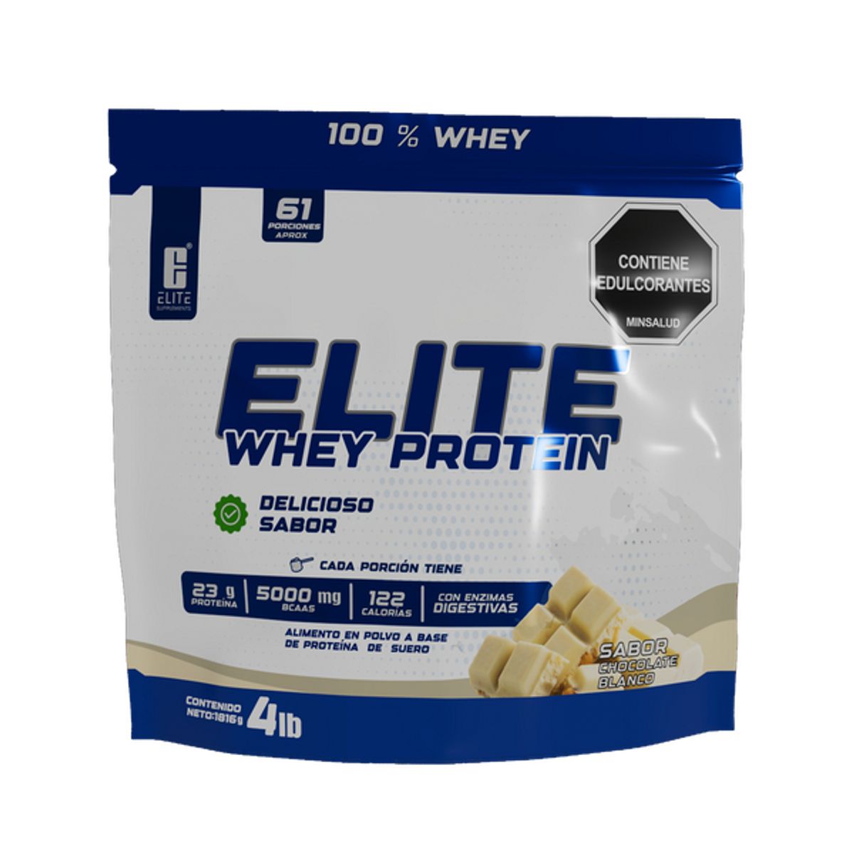 ELITE SUPPLEMENTS - ELITE WHEY PROTEIN CHOCOLATE BLANCO 4LB
