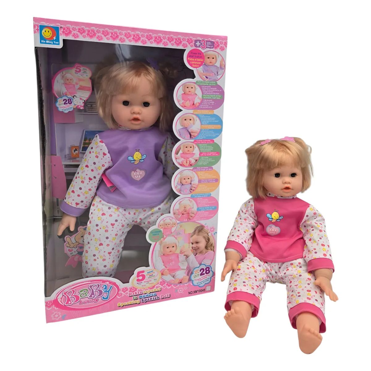 OTRAS MARCAS - Muñeca Interactiva Cepilla susu Dientes Y Lanza Besos