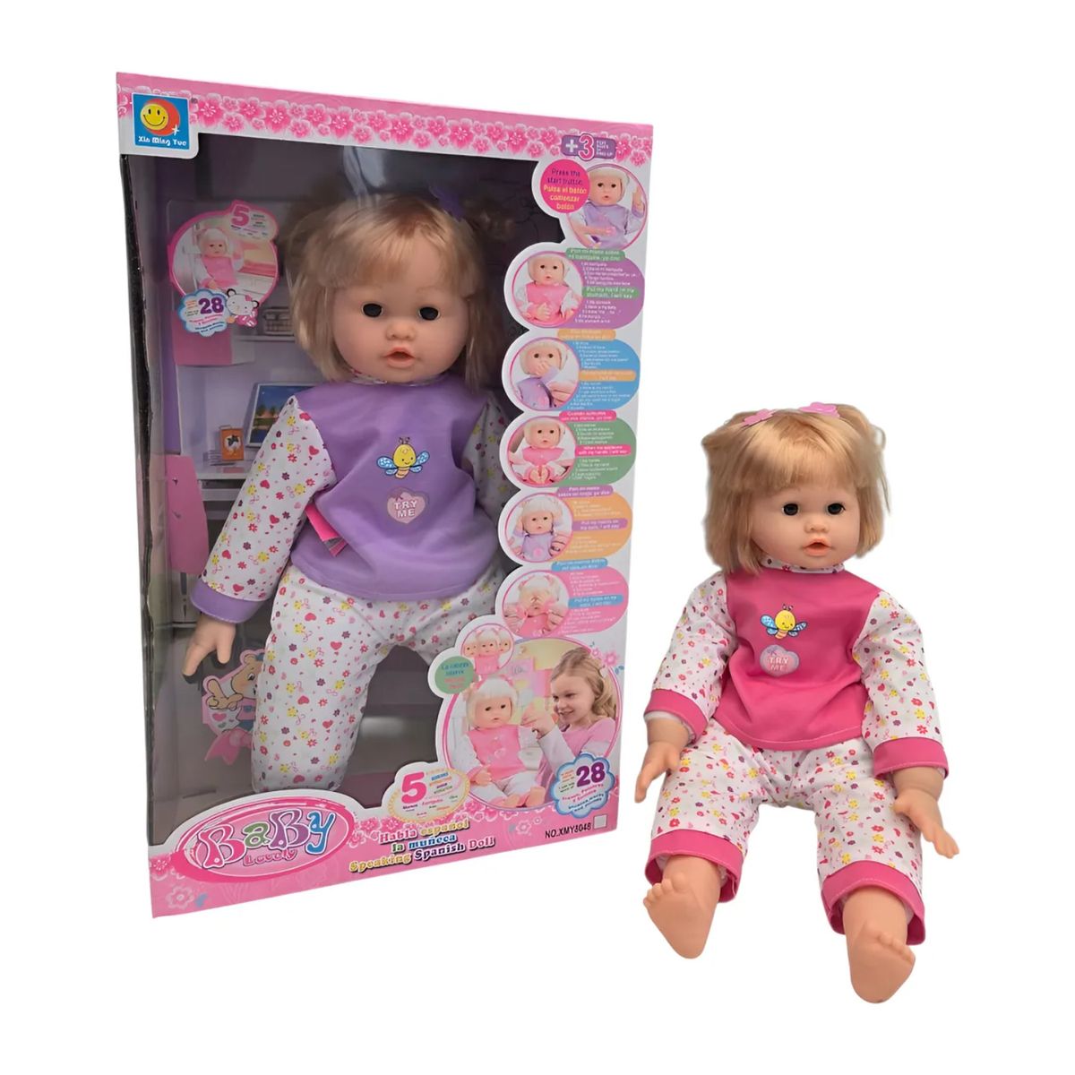 OTRAS MARCAS - Muñeca Interactiva Cepilla susu Dientes Y Lanza Besos