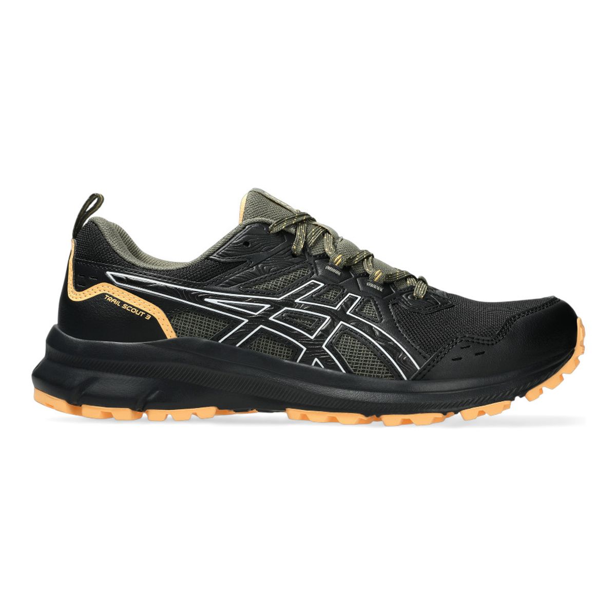 ASICS - Tenis Asics Trail Scout 3 Hombre-Negro/Verde