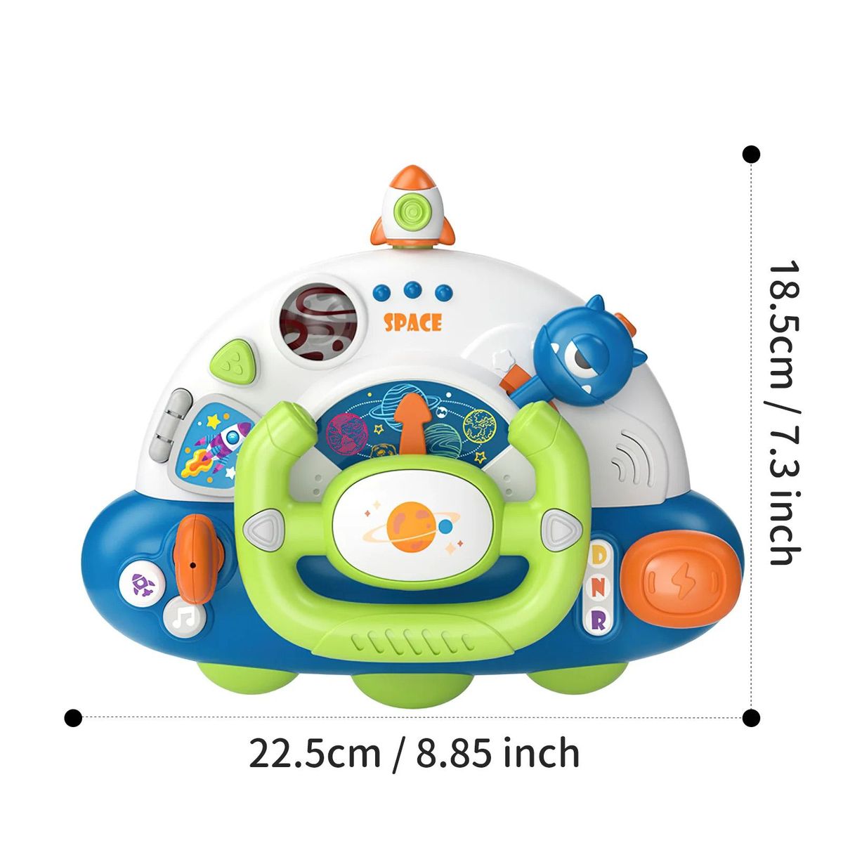 GENERICO - Juguete Volante Musical Para Bebe Luces Y Sonidos