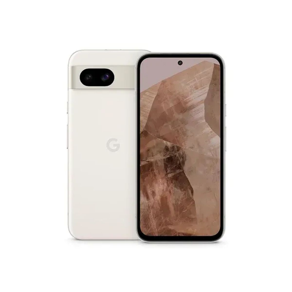 GOOGLE - Google Pixel 8a 128 GB Blanco Reacondicionado +14 Meses de Garantia +Panel Solar