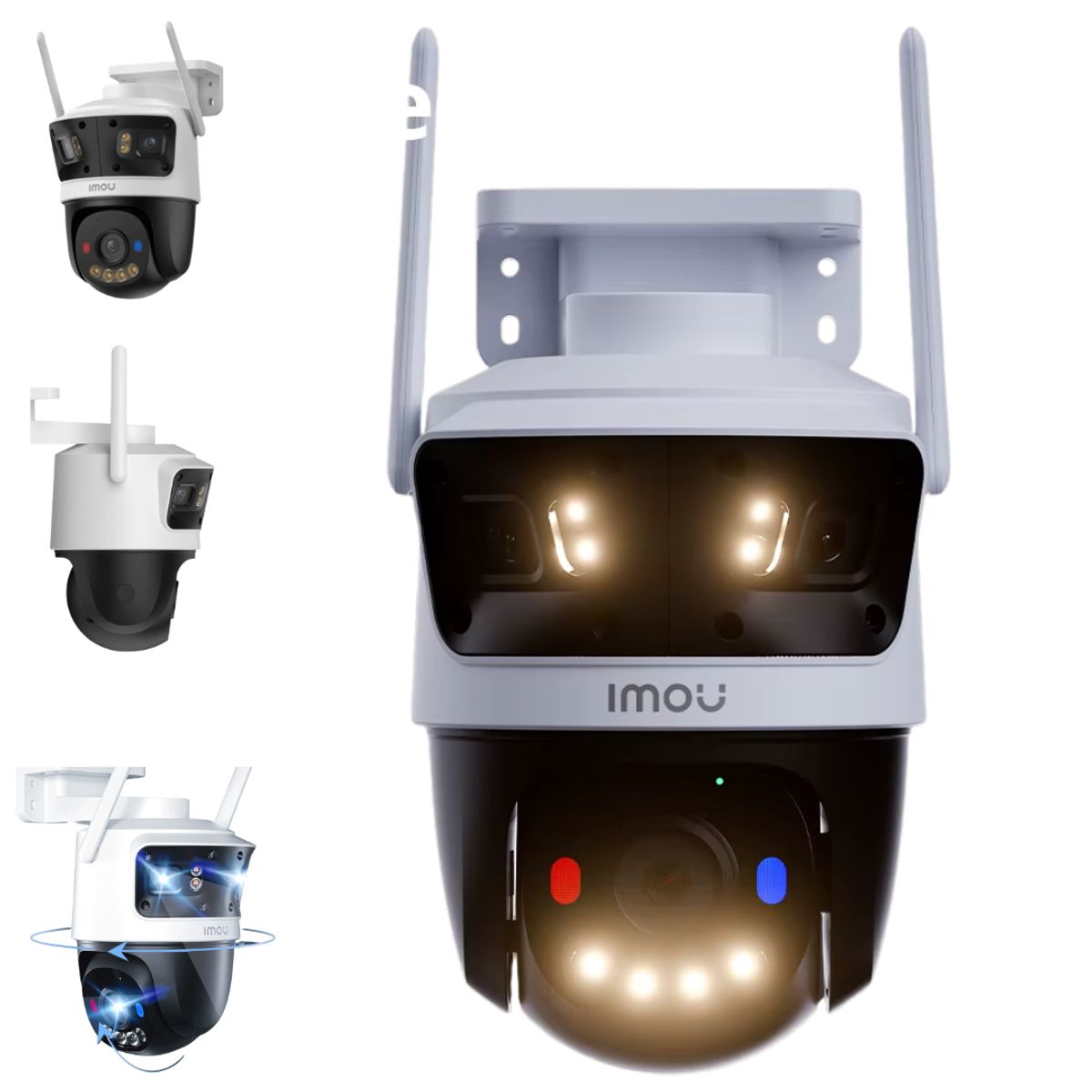 IMOU - CAMARA  DE SEGURIDAD WIFI 6 EXTERIOR IMOU TRIPLE LENTE 11MPX VISION NOCTURNA A COLOR AUDIO DOBLE VIA